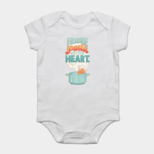 Measure Pasta with your Heart Baby Bodysuit